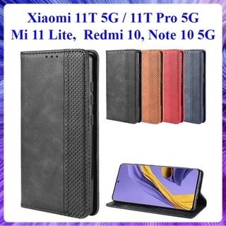 [Bao Xịn] Bao da dạng ví Xiaomi Redmi 10, Redmi Note 10 5G, 11T 5G, 11T Pro 5G, Mi 11 Lite 5G NE ngăn đựng thẻ ATM tiền