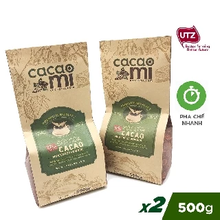 Bột cacao sữa hoà tan thơm ngon CACAOMI chuyên thức uống sô cô la đậm đà vị ca cao nguyên chất 1kg