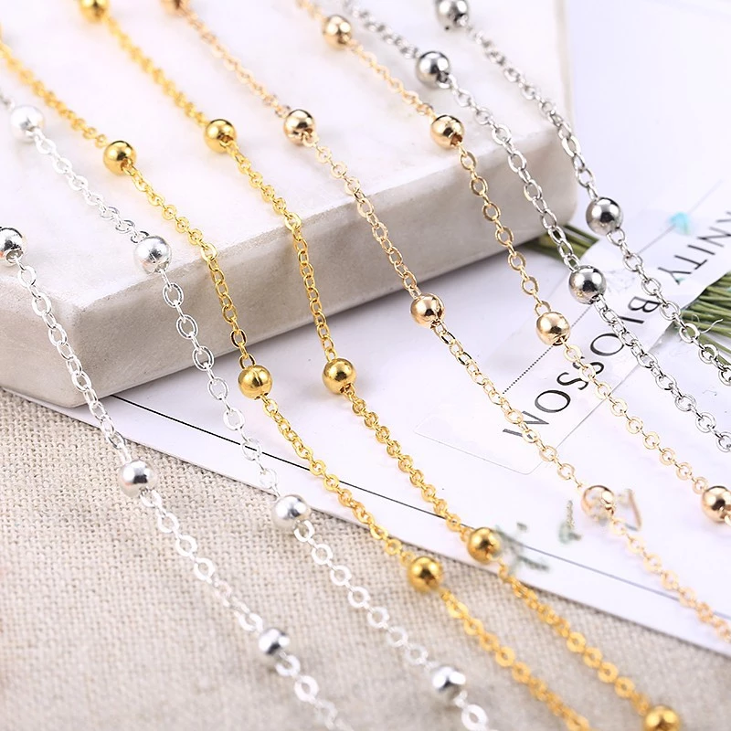 1m (mét) dây xích bi nguyên liệu làm trâm làm trang sức cổ trang cospaly cổ phục NL0221