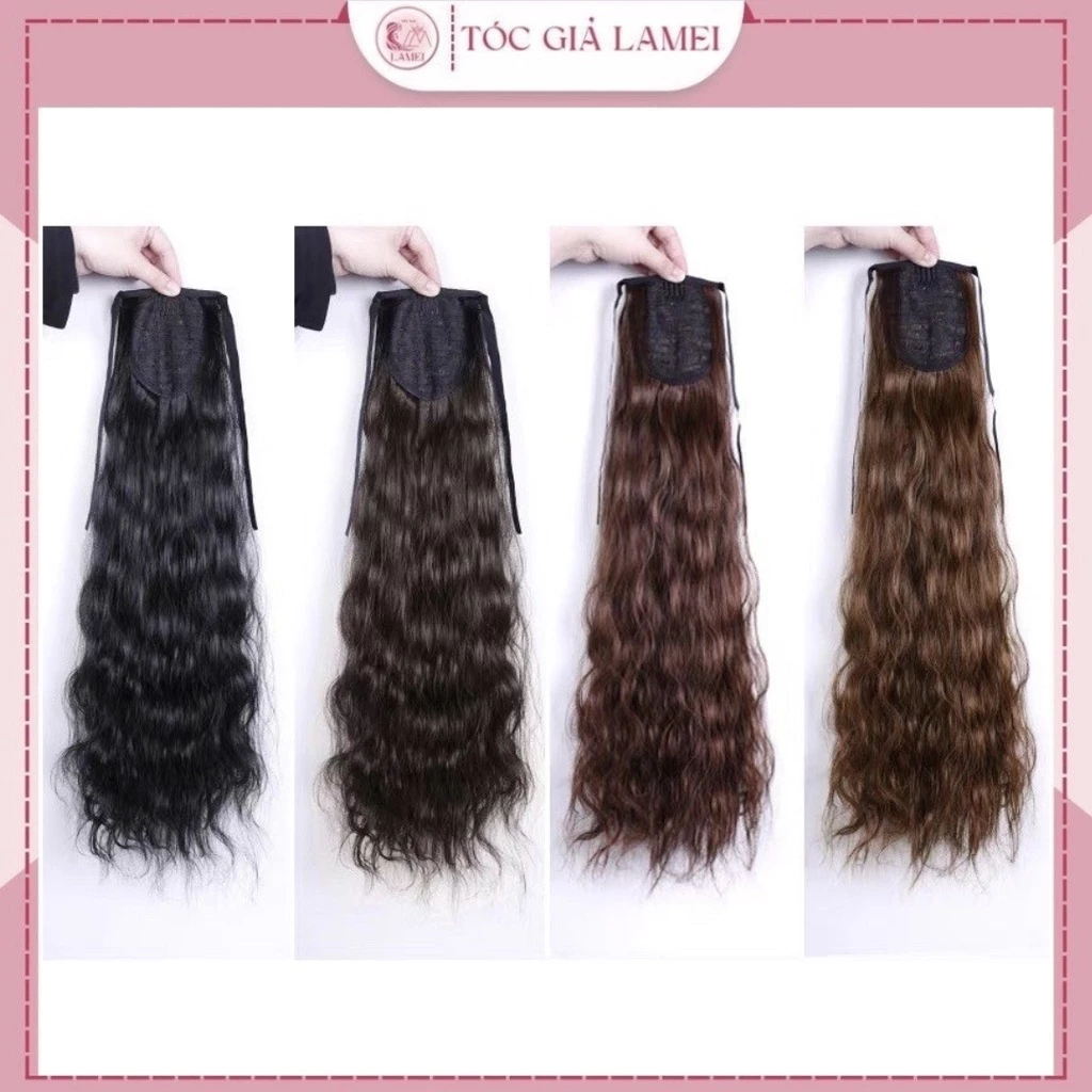 Tóc Giả Nữ Buộc Xù Đuôi Dài 60cm Chất Lì Như Tóc Thật 506