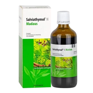 SALVIATHYMOL nước súc miệng sạch và thơm, chữa nhiệt miệng, chai 100ml