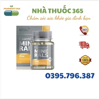 Thực phẩm bảo vệ sức khỏe Essential Minerals Zinc Siberian – 60 viên – Date 2024-2025