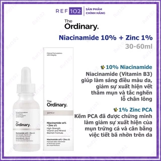 The Ordinary Niacinamide 10% + Zinc 1% - Serum hỗ trợ sáng da thâm mụn se khít lỗ chân lông