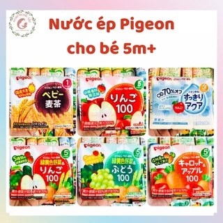 NƯỚC ÉP TRÁI CÂY PIGEON CHO BÉ TỪ 3M+ 1 lốc 3 hộp, date mới