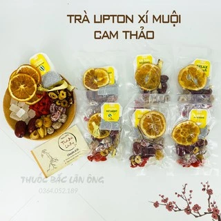 Trà Lipton Xí Muội Cam Thảo Set 10 Gói (Có Hút Chân Không)