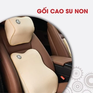 Gối Tựa Đầu Ô Tô - Bộ Gối Tựa Đầu Và Tựa Lưng Cao Su Cao Cấp,Chống Đau Mỏi Cổ Vai Cột Sống Lưng Hiệu Quả