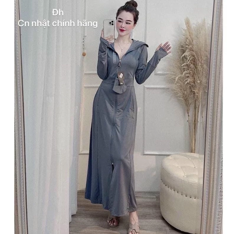 ÁO CHỐNG NẮNG 2 LỚP CAO CẤP, ĐỤC LỖ TOÀN THÂN KÈM KHẨU TRANG, CHỐNG TIA UV