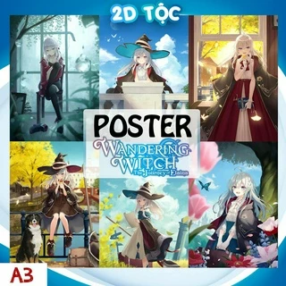 TRANH POSTER A3 Anime Manga Hành trình của Elaina Majo no Tabitabi (2) CHẤT LIỆU GIẤY CAO CẤP - 2D Tộc Shop