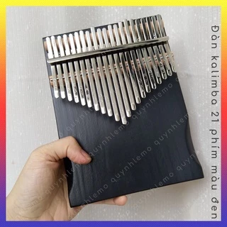 Đàn kalimba 21 phím nguyên khối QUYNHLEMO, Kalimba 21 phím màu đen, đàn piano ngón tay cái phụ kiện tốt với deal sốc