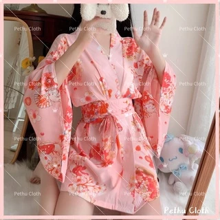 （Q1, HCM）❤️ Đồ ngủ sexy❤️Đầm ngủ kimono cosplay Nhật Bản nàng Geisha Nhật Bản gợi cảm + quần lót 40-65kg---Không vớ--003