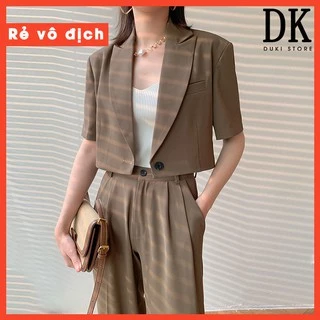 [SALE SỐC] Áo khoác blazer, áo vest blazer nữ dáng lửng cực xinh BLU0014 - DUKI STORE