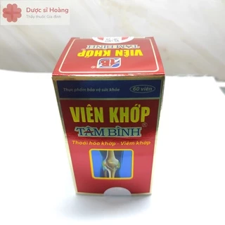 Viên Khớp Tâm Bình - Hỗ Trợ Giảm Các Triệu Chứng Của Thoái Hóa Khớp, Viêm Khớp