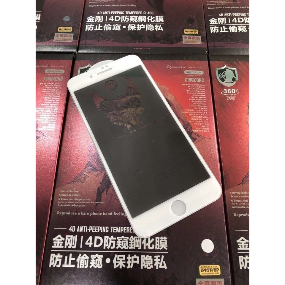 [SIÊU BỀN] Kính Cường Lực IPhone King Kong Chính Hãng Chống Nhìn Trộm, Chống Vân Tay Chịu Lực Cực Tốt, Từ IP6-IP11Promax