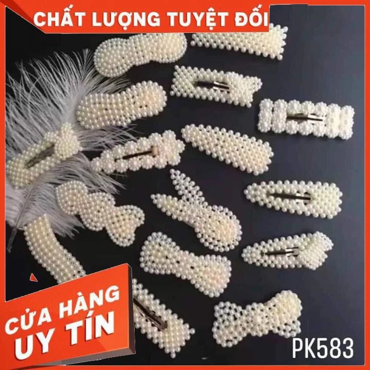 Kẹp Tóc Nhiều Mẫu Dễ Thương - Phong Cách Hàn Quốc Đính Ngọc Trai Nhân Tạo