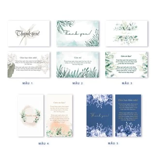 Hộp nhựa gồm 100 card cám ơn, thiệp cảm ơn hoặc Thank you card dành riêng cho shop bán hàng dùng để tặng khách hàng