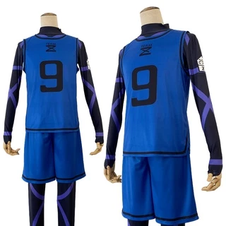 HOLOUN Blue Lock Áo Thun Hóa Trang Nhân Vật Isagi Yoichi Bachira Chigiri Nagi Itoshi  Football Soccer Training Wear Uniform Halloween gift