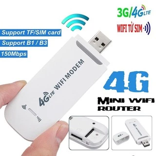 [Mua Dcom Tặng Sim 4G Data Khủng] USB DCOM 3G 4G DONGLE phát Wifi từ sim 3G/4G dùng được đa mạng, có khe đọc thẻ nhớ