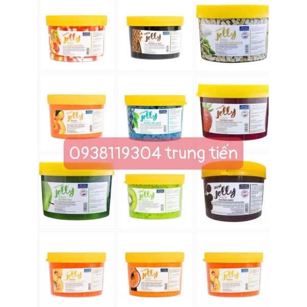 Thạch trái cây Hùng Chương 2.2KG Đủ vị thạch -