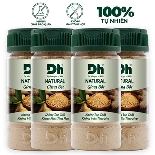 Combo 4 hũ natural gừng bột 30gr Dh Foods