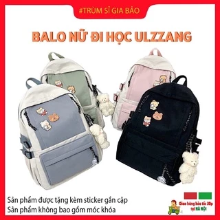 Cặp đi học nam nữ ulzzang chống nước basic , túi xách balo đựng laptop đẹp hàng cao cấp cho học sinh cấp 2 -3, sinh viên