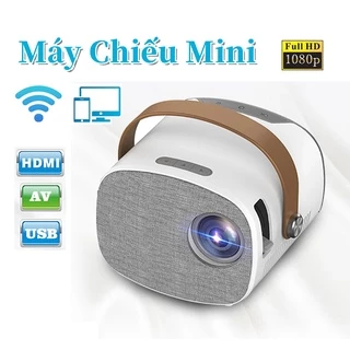 Màn hình chiếu Máy chiếu mini YG230 chất lượng HD hỗ trợ kết nối không dây điện thoại/ipad/máy tính