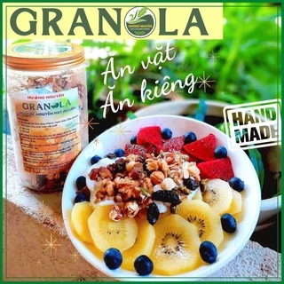 Ngũ cốc Granola ăn kiêng hỗ trợ giảm cân, Granola siêu hạt vị Quế cực thơm giòn - Hương Nguyên