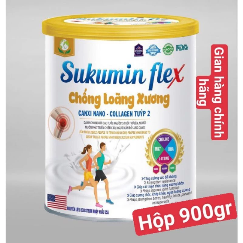 (Chính Hãng Hộp 900gr) Sữa SUKUMIN fLEX Chống Loãng Xương.