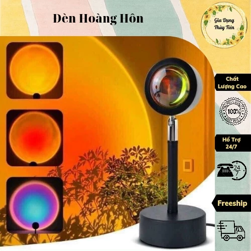 Đèn chiếu hoàng hôn bóng led trang trí / chụp ảnh / quay video / livestream / tiktok hiệu ứng rất đẹp