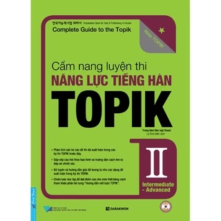 Sách - Cẩm nang luyện thi năng lực tiếng Hàn TOPIK II (kèm CD) - FirstNews Tặng Kèm Bookmark