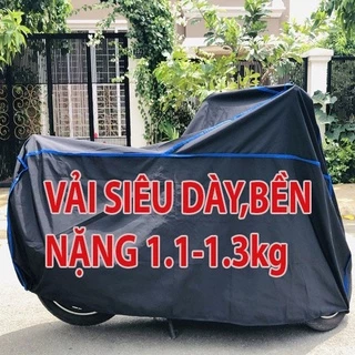 Áo Phủ Trùm Xe Máy - che xe máy chất lượng tốt - vải dù phủ PU-chống nước - chống nắng,chống nóng xe