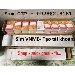 Sim số vietnamobile tạo zalo, fb. gmail....nhận mã OTP