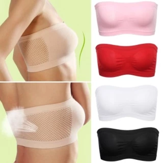 Phụ Nữ Thoáng Khí quây Liền Mạch Chắc Chắn Crop Tube Top Bra Bandeau Quần Lót