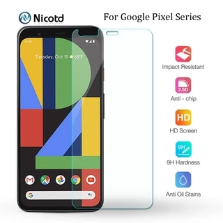 Kính Cường Lực Cao Cấp 9H Cho Google Pixel 4 3 3a 2 Phim Bảo Vệ Màn Hình Cho Google Pixel 5 5XL 4A XL 3a XL 2 XL HD Kính Bảo Vệ