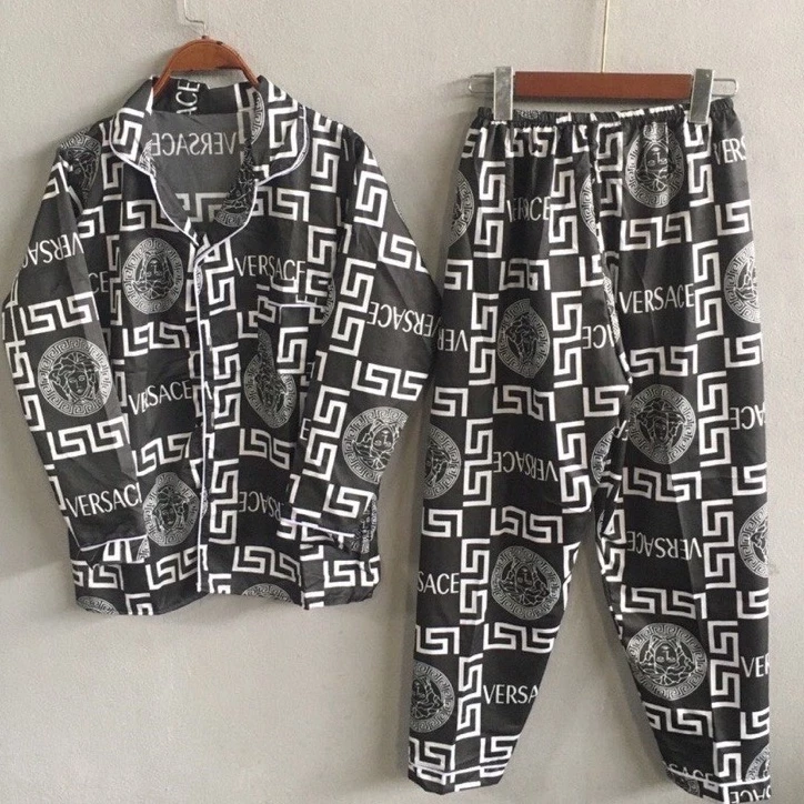 💝 SIÊU SALE FOR MEN 💝 Bộ DD Đồ Ngủ Dài Tay Chất Kate Bộ Pijama Dài Tay Phù Hợp Cả Nam Và Nữ Siêu Hot i90