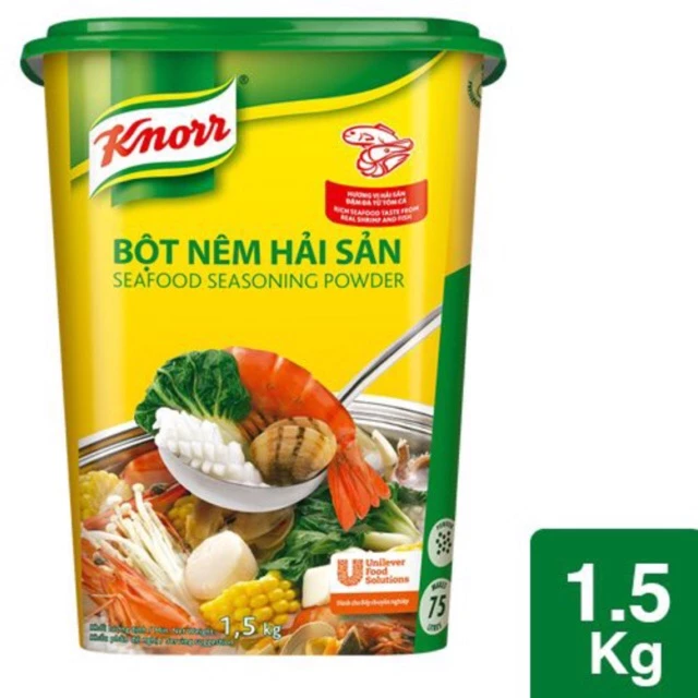 Bột nêm hải sản Knorr [HÀNG CHUẨN CÔNG TY] ngon, ngọt nước loại 1,5kg