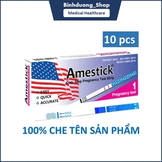 Combo 10 Que thử thai nhanh Amestick cho kết quả chính xác nhanh chóng