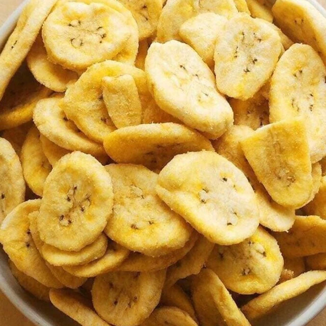 Chuối Sấy Giòn Nguyên Miếng – Chuối Sấy Lát Giòn Ngọt Tự Nhiên, Trái Cây Sấy Healthy