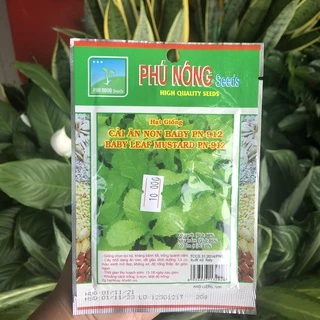 HẠT GIỐNG CẢI ĂN NON (CẢI CON) Phú Nông siêu năng suất gói 20gr