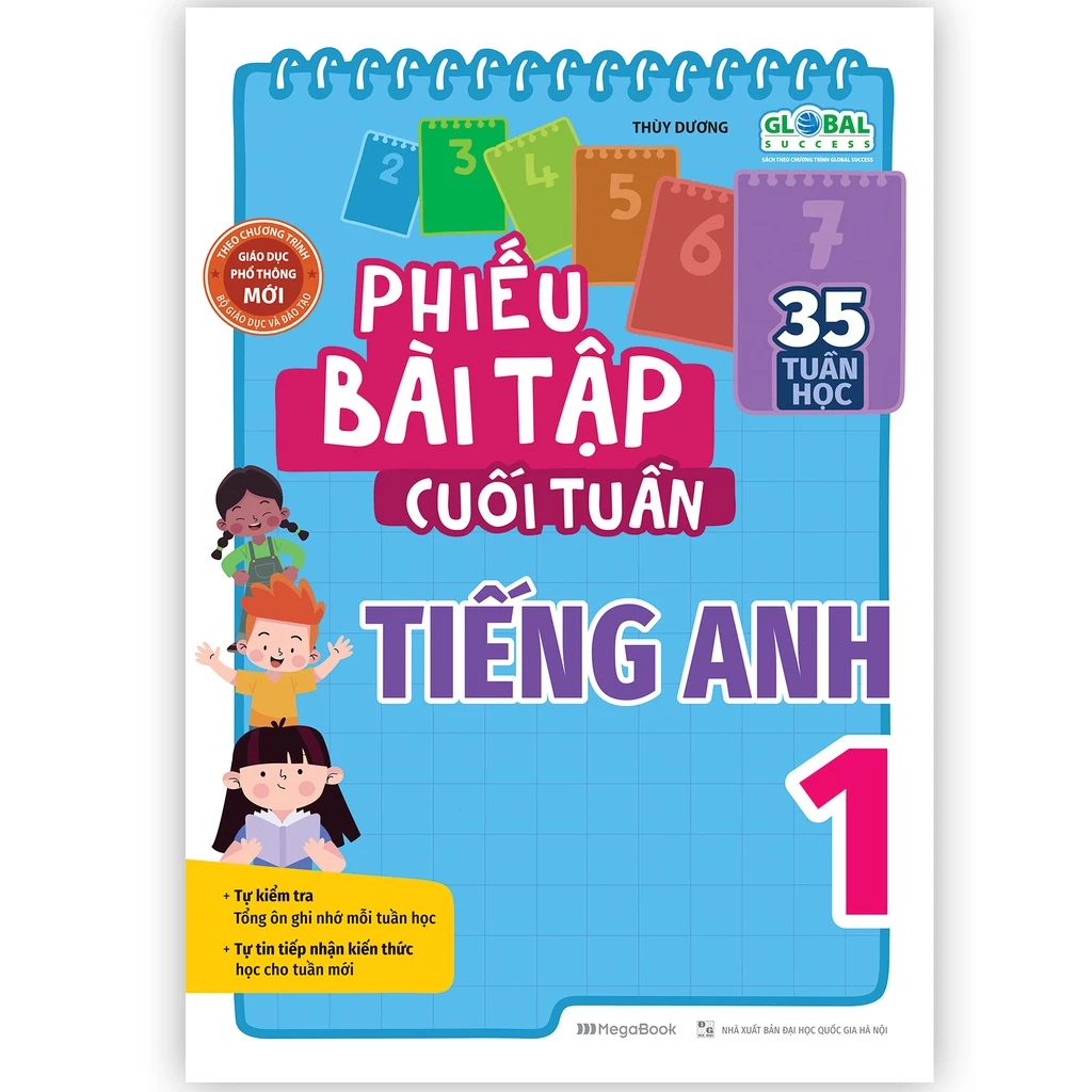 Sách Phiếu Bài Tập Cuối Tuần Tiếng Anh Lớp 1 (Global)