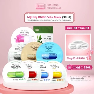 Mặt nạ BNBG Vita Mask giảm mụn, phục hồi, cấp ẩm, nuôi dưỡng da toàn diện 30ml Hàn Quốc