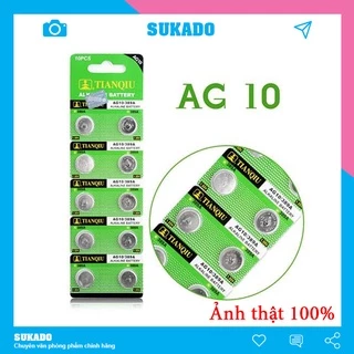 Pin cúc áo AG10/AG13 sử dụng máy tính, thiết bị cầm tay SUKADO