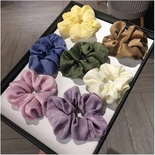 Dây cột tóc vải scrunchies màu xinh HOT TREND Orin K1100 K1101 K1102 K1103 K1104