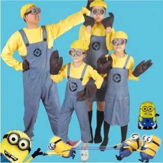 (Có sẵn) Trang phục hoá trang Minion cho trẻ em và người lớn cực kỳ dễ thương