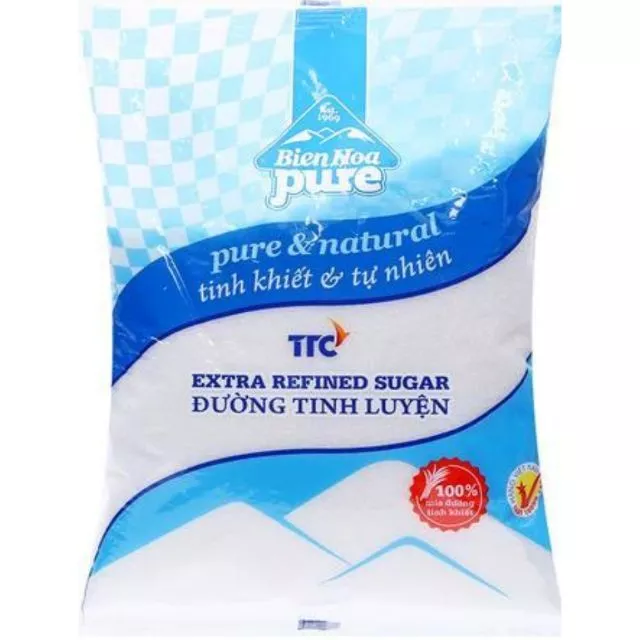 Đường tinh luyện Biên Hòa Pure 1kg. Hạn sử dụng 2021