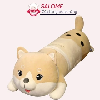 Gấu Bông Chó Shiba Nằm Trà Sữa Size 50cm-1m1 To Khổng Lồ Vải Miniso Mềm Mịn SALOME tp HCM, Qùa Tặng Cao Cấp