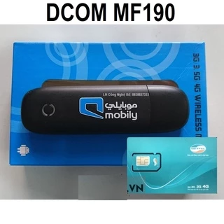 USB Dcom ZTE MF190 chuyên đổi ip Dùng Sim 4G Được Cho Tất Cả Các Mạng Mobi, Vina, Viettel Cắm Vào Mạng Tốc Độ Cao