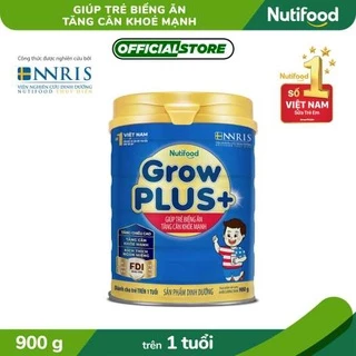 Sữa Bột NutiFood Grow Plus+ TCKM Xanh - Hộp 900gr