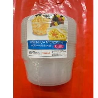 10 hộp nhựa tròn microwave 350ml