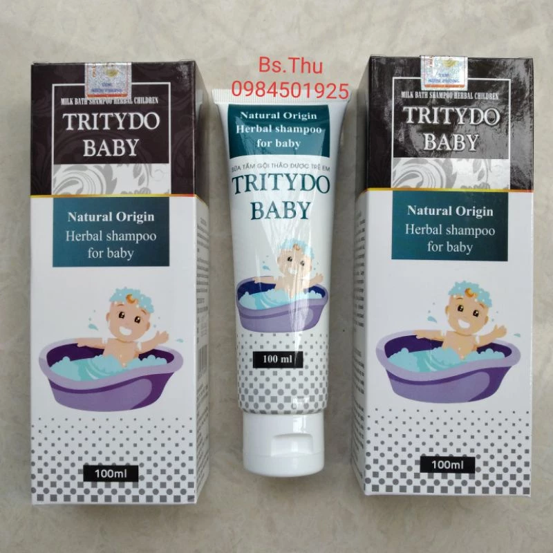 Sữa tắm gội thảo dược trẻ em Tritydo baby
