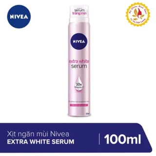 Xịt ngăn mùi Serum Nivea trắng mịn